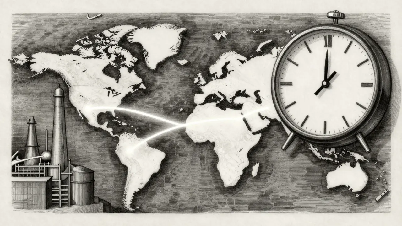 Germany to Singapore payment clearing instantly via digital currency pathway.