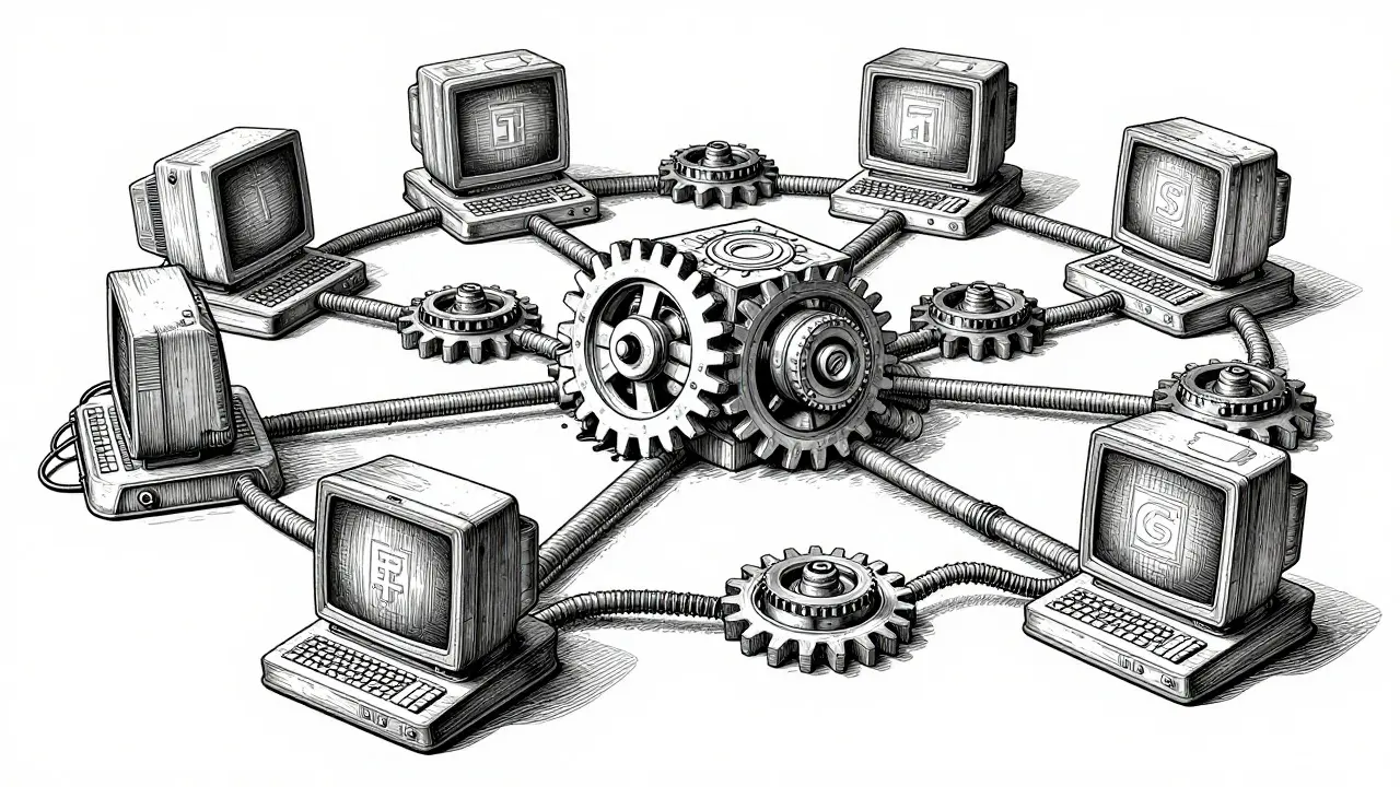 Detailed etching of a decentralized blockchain network with stone ledgers