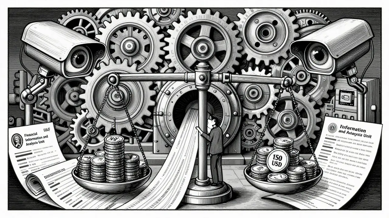 Etching showing surveillance and reporting rules for crypto over 0.