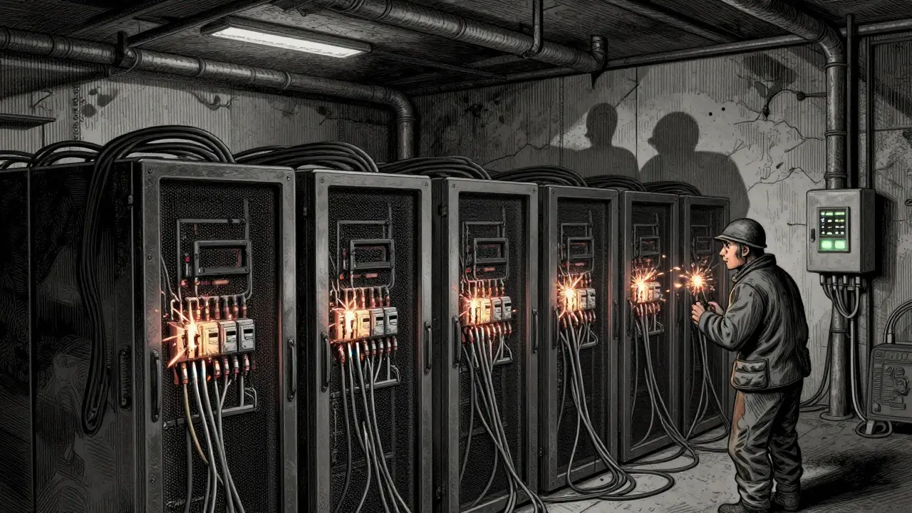 Underground bitcoin miners facing power risks