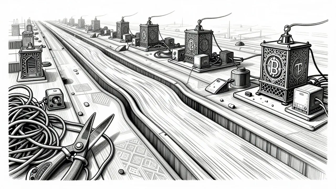 Etching of regulated e-Dirham flow versus illegal mining