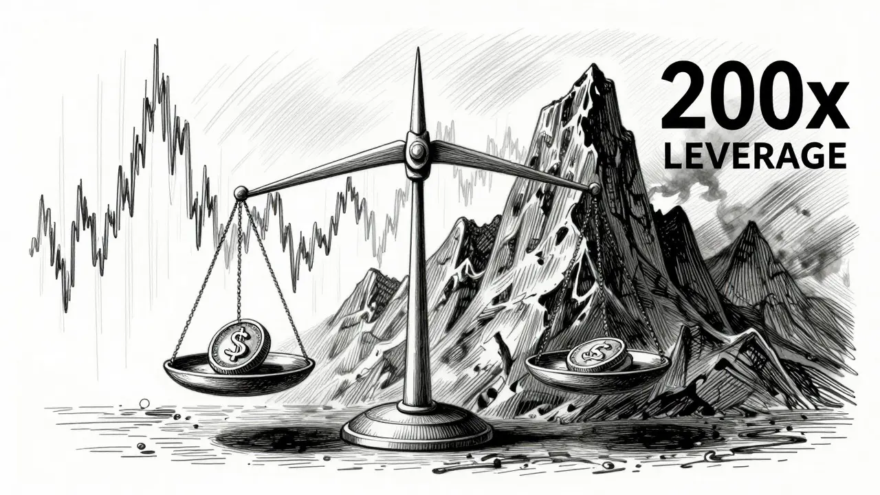 Etching showing a delicate scale balancing capital against a large shadowy risk
