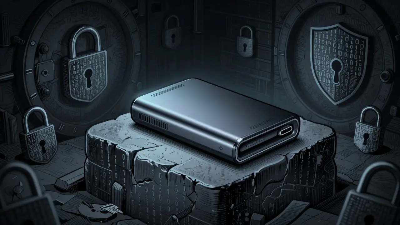 Hardware wallet secured against exchange risks and hacks